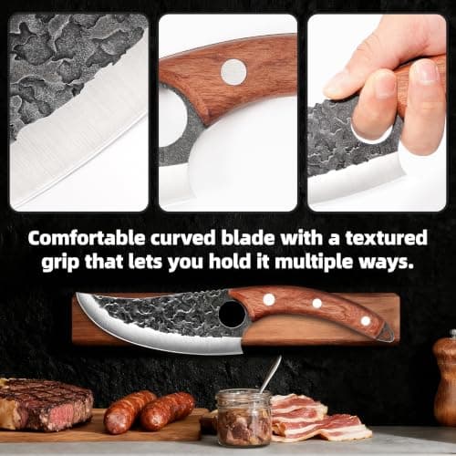 Chef Knife, Kitchen Knife Gift for Men, Japanese Knives for Home Chopping — view 3