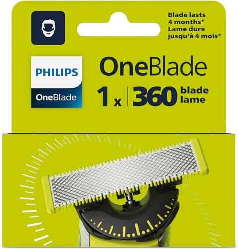 Philips OneBlade 360 Replacement Blade, for OneBlade Electric Shaver and Trimmer, Durable Stainless Steel, Trim, Edge and Shave, Model QP410/50 — view 8