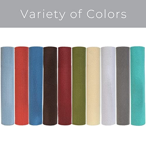 Smart Design Classic Grip Shelf Liner – 12in x 20ft – Non-Adhesive Drawer Liner with Strong Grip Helps Protect and Personalize Your Home Organization and Storage – White — view 5