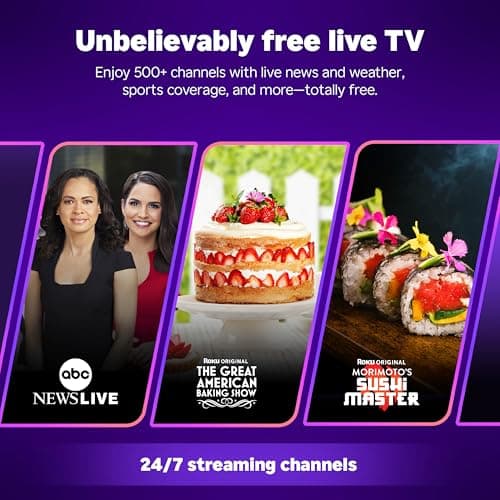 Roku Smart TV – 50-Inch Select Series, 4K HDR TV – RokuTV with Enhanced Voice Remote – Flat Screen LED Television with Wi-Fi for Streaming Live Local News, Sports, Family Entertainment — view 4