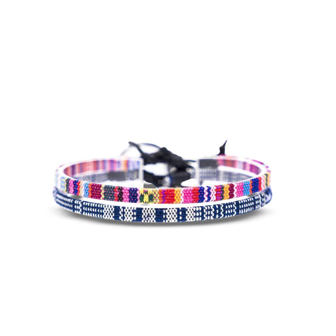 Made by Nami Tobilleras Mujer Impermeables Ajustables 19-38cm Pulseras Boho de Hilo Algodón 100% Turquesa — view 22