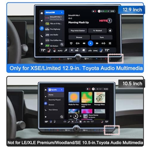 SXCY for 2026 Toyota RAV4 Screen Protector for 2026 Toyota RAV4 Accessories [XSE/Limited 12.9 Inch] Navigation Display Touchscreen Protector HD Clear [2PCS Nano]