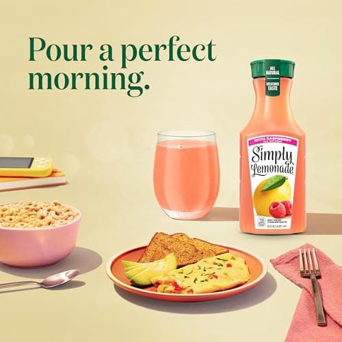 Simply Lemonade with Raspberry All Natural, 52 Fl Oz Bottle — view 2