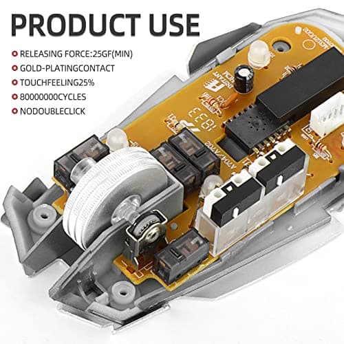 RUNJRX YIMAGUJRX Black Kailh GM 8.0 Mouse Switch for Gaming Mouse 4Pcs — view 4