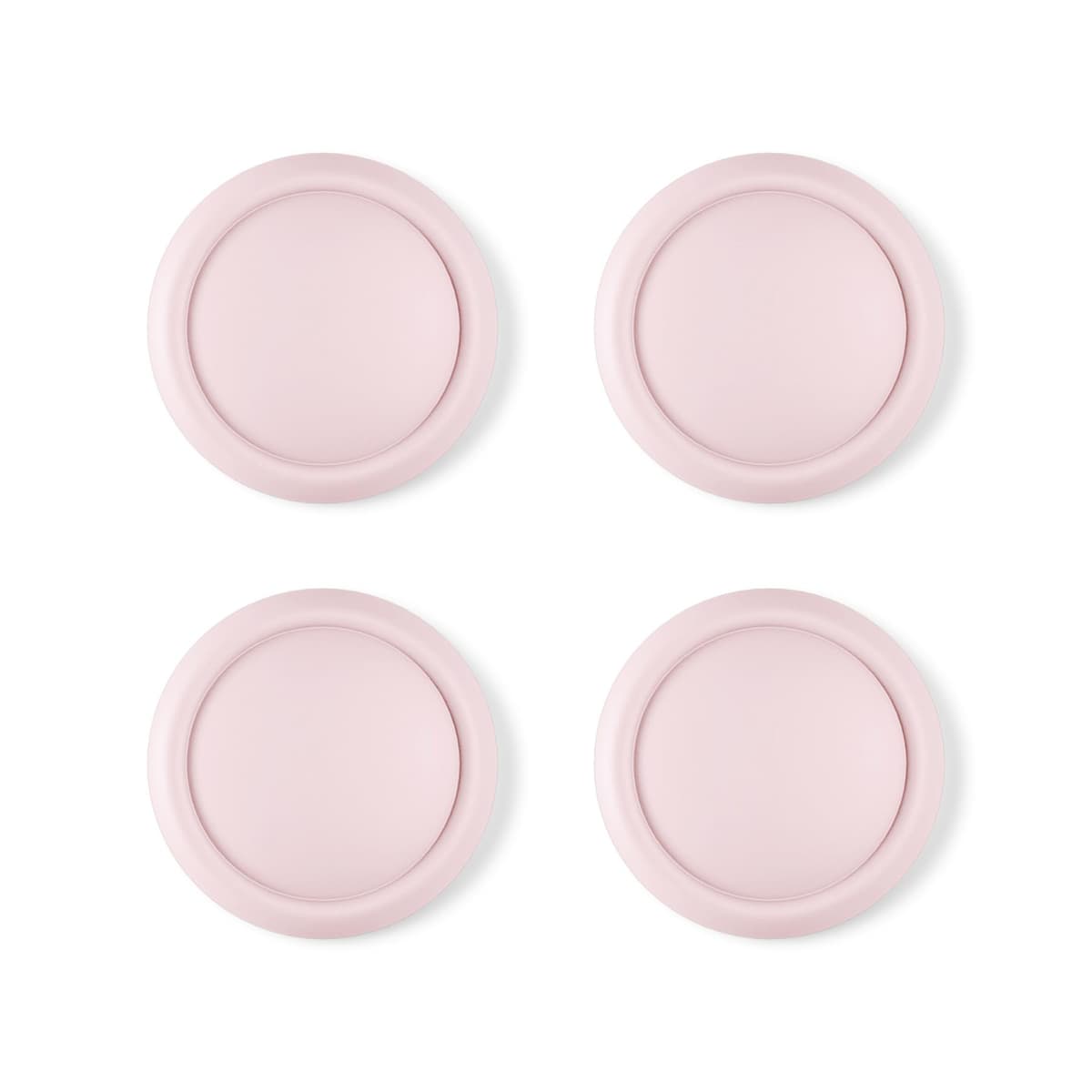 PlayVital 4 Piezas de Agarres para el Pulgar para Nintendo Switch 2 (2025), Tapas de Silicona para Joysticks, Tapones para Joycon, Diseño Ergonómico, Cómodo y Antideslizante (Rosa)