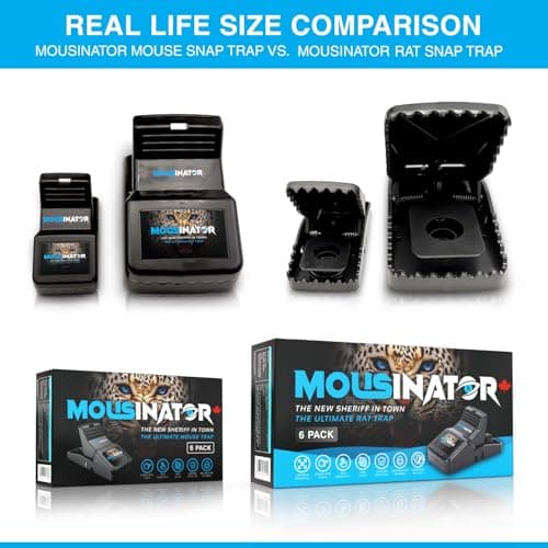 MOUSINATOR Mouse Trap | 8-Pack | Professional Mouse Snap Traps for Indoor & Outdoor Use | Easy to Set | Safe & Reusable | Easy to Clean | Effective Small Mice Catcher — view 5