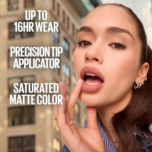 Maybelline New York SuperStay Matte Ink Liquid Lipstick, Amazonian, 0.17 fl. oz., 5 ml (Pack of 1) — view 3