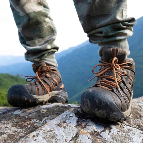 DELELE 2 Pair Round Wave Shape Non Slip Heavy Duty and Durable Outdoor Climbing Shoelaces Hiking Shoe Laces Shoestrings, 01 Black, 63 Inch (160cm) — view 8