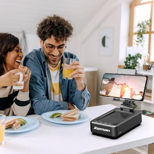 JTEMAN Cell Phone Stand with Bluetooth Speaker,Gifts for Men Tech Gadgets — view 7