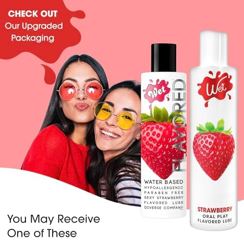 New Wet Flavored Strawberry Lube, Premium Personal Lubricant, 3 Ounce, for Men, Women and Couples, Paraben Free, Gluten Free, Stain Free, Sugar Free, Hypoallergenic… — view 5