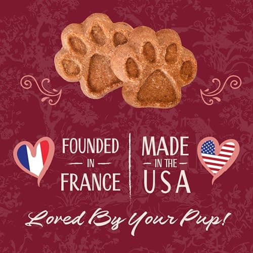 L'artisan Canine Barkerie Dog Treats | Healthy Crunchy Sweet Potato & Salmon Dog Biscuits | French Recipe Dog Snacks | Made in USA | 8oz Treat Pouch | Suitable for All Dogs — view 4