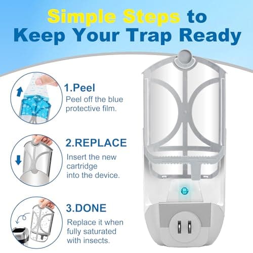 Raindot 10-Pack Flying Insect Trap Refill Cartridges