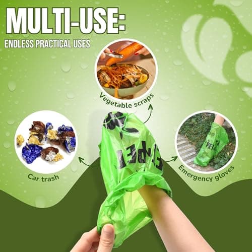 Pet N Pet Dog Poop Bags - USDA Certified 41% Plant-Based Doggy Poop Bags - Leak-Proof Sac Caca Chien Refill Rolls (1080 Count, Unscented, Green) — view 4