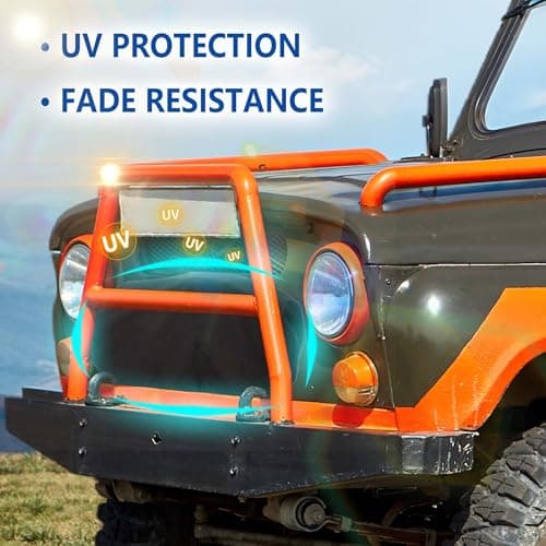 COVERTIFY Winch Cover, 600D Heavy Duty Winch Cover 12000lb, Waterproof Dustproof Sunproof Tear-resistant Cover 8000 - 17500lbs for Badlands Outdoor All-Weather Protection , 21.5” x 9.5” x 7.5” — view 4