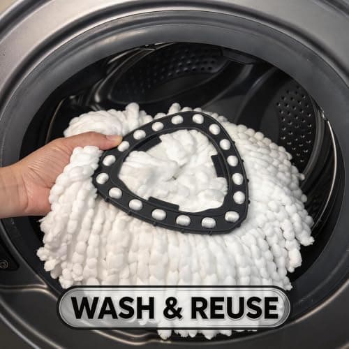 Spin Mop Replacement Microfiber Head Refill for O Cedar EasyWring (4 PCS) — view 4