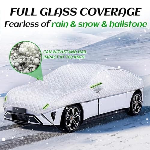 Hail Protector Car Cover Padded Blanket for SUV Jeep-Length (181 to 200 Inch) Padded Blanket Anti-Hail Car Covers 5-Layer Heavy — view 5