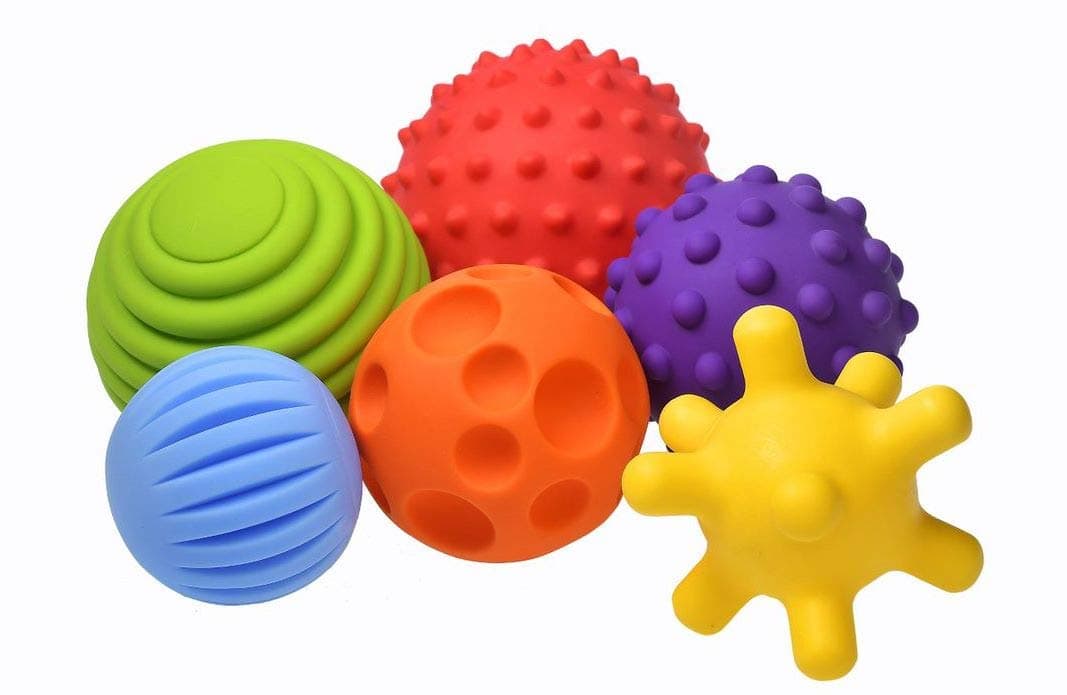 FANCY Baby Pelotas Sensoriales para Bebés - Juguete Educativo para Bebés a Partir de 3 Meses, Multi Ball Texturizada y Sensorial, Pelota Montessori, Bolas para Bebé — view 6