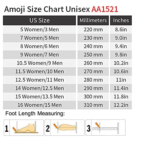 AMOJI Adults Garden Clogs Women's Gardening Clog Men's Garden Shoes Sandals Slippers Bathroom Beach Home Outdoor Shower Lightweight Summer Shoes Femme Homme Sabot A1521 Size Black 13 Women/12 Men — view 6