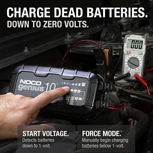 NOCO GENIUS10: 10A 6V/12V Smart Battery Charger – Automatic Maintainer, Trickle Charger & Desulfator with Overcharge Protection & Temperature Compensation – for Lead-Acid & Lithium Batteries — view 2