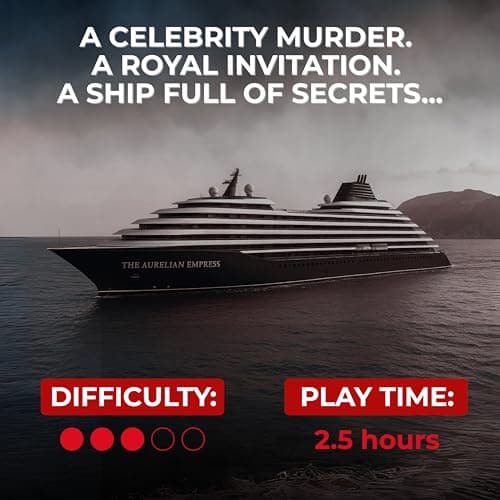 Murder on the Mediterranean – Murder Mystery Game – Cold Case Detective & Crime Investigation – Solve Celebrity Murder on Luxury Cruise Ship – Immersive Evidence Pack with Online Clues – Game Night