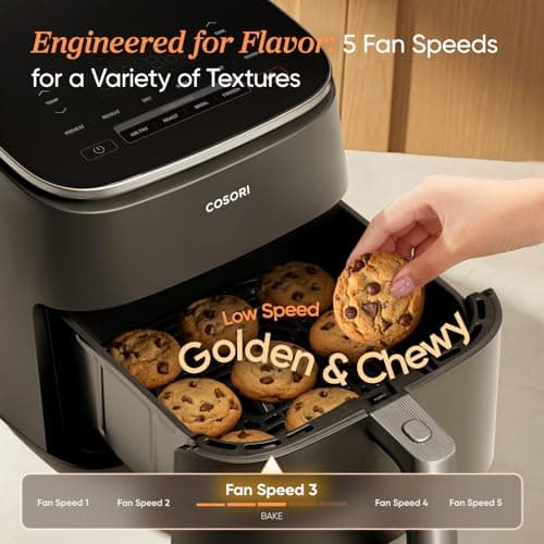 Cosori TurboBlaze Air Fryer, 9-in-1, 6 Qt, PFAS-Free Ceramic Coating — view 4