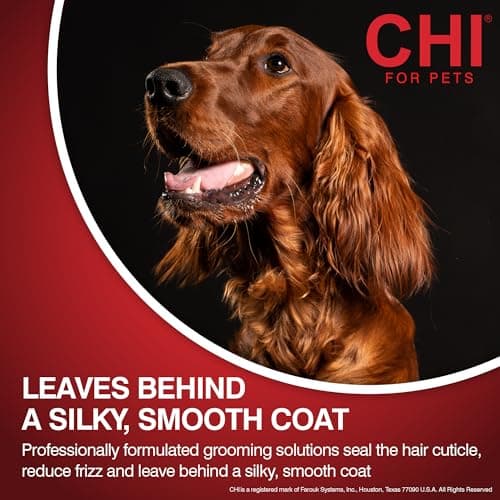 CHI for Dogs Shed Control Shampoo Anti-Shedding Formula Reduces Loose Hair Sulfate and Paraben Free pH Balanced Cruelty Free All Coat Types 16 FL OZ USA for Dogs Puppies and All Breeds Grooming — view 2