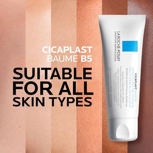 La Roche Posay Cicaplast Baume B5, Multi-Purpose Soothing Balm for Dry Skin, Absorbs Quickly, Non-Sticky, Glassy Skin Finish, for Face or Body, Suitable for the Whole Family, Fragrance Free, 40ml — view 5