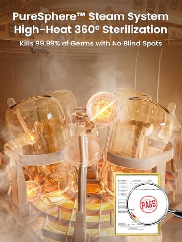 Grownsy EaseClean Bottle Washer Pro | All-in-One Bottle Washer and Sterilizer and Dryer | Baby Bottle Washer for Bottles, Pump Parts & Baby Essentials | Replaces Hand Washing — view 5