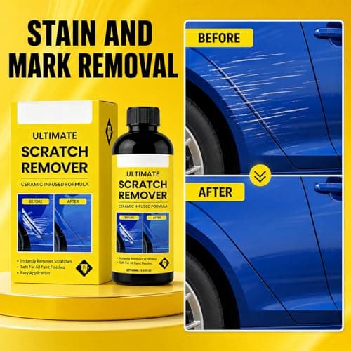 2Pcs Scratch Remover, 3.53 Fl Oz Plastic Polish Scratchs Removers, Professional Grade Car Scratch Repair Remover, All Paint Colors Polishing Kit, Quick Repair Scratches and Restore Shine — view 3