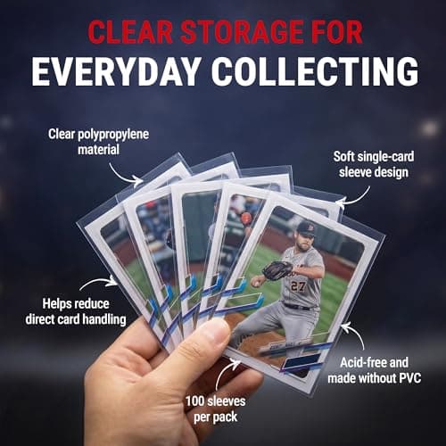 Ultra Pro Soft Card Sleeves 2-5/8 inch X 3-5/8 inch, Ultra Clear (100Count) — view 2