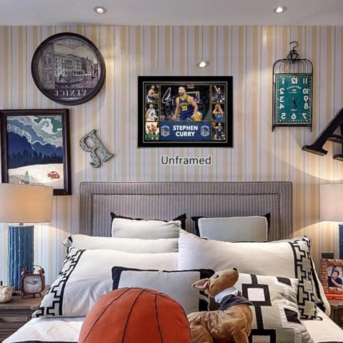 LPAIWXY Stephen Curry Poster For Fans Kids room Bedroom wall Decor-Basketball Stephen Curry Signed Posters Canvas Prints Picture For Teen Boy girls Gifts — view 5