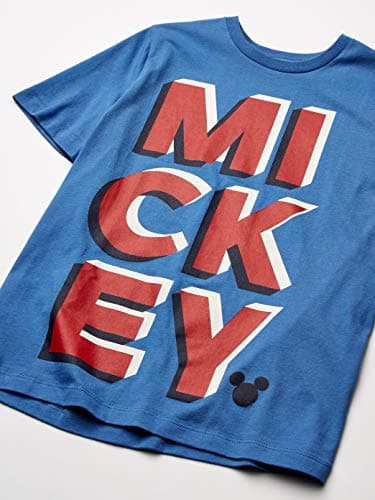 Spotted Zebra Boys' Kids Disney Star Wars Marvel Short-Sleeve T-Shirts, 4-Pack Mickey Awesome, Medium — view 4