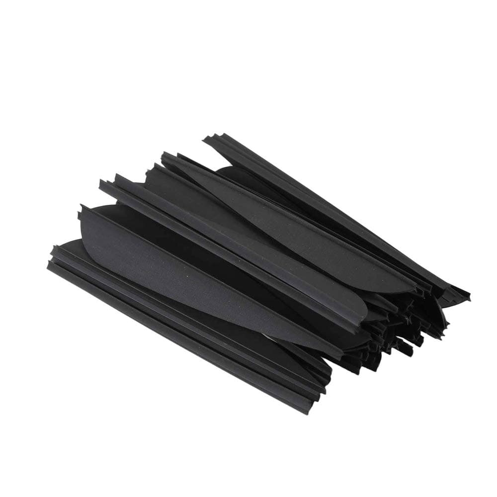 100 pcs Goma Plumas de Flecha 3 Pulgadas El Plastico Flecha Plumas Fletches para la Caza DIY Flechas