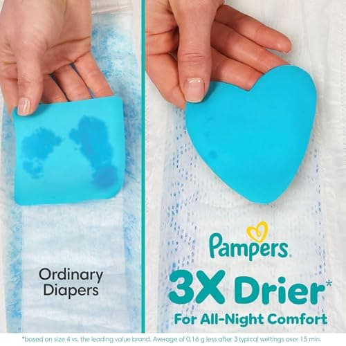 Pampers Swaddlers Diapers, Size 4 (15-34 lbs), 150 Count, Absorbent, Keeps Baby Dry and Comfortable, Skin Safe Disposable Baby Diaper — view 5