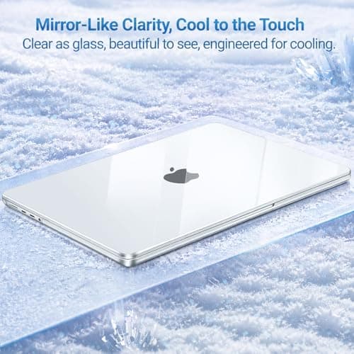 MOSISO Compatible with MacBook Pro 14 inch Case M5 2026 M4 M3 M2 M1 2025-2021 A3427 A3426 A3434 A3112 A3185 A3401 A2918 A2992 A2779 A2442, 4 in 1 Kit Protective Hard Shell Case Cover, Crystal Clear