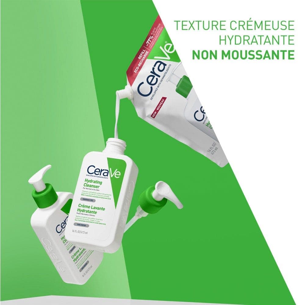CeraVe Gel Limpiador Hidratante, Para Piel Normal a Seca, Limpia e Hidrata, Equilibrio de la Piel, Enriquecido Con Ceramidas  — view 3