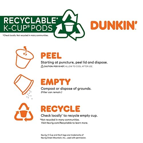Dunkin’ Original Blend Medium Roast Coffee, Keurig K-Cup Pods, 10 Count Boxes (Pack of 6) — view 2