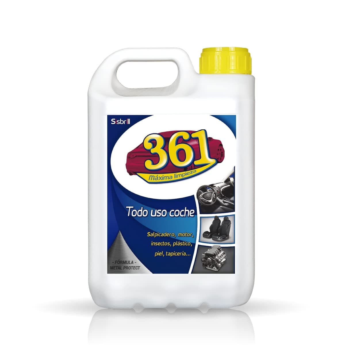 Sisbrill 361 Todo Uso Coche - Limpiador de Asientos, Tapicería, Salpicadero, Cuero, Mosquitos - Interior y Exterior del coche - 750 ml — view 11