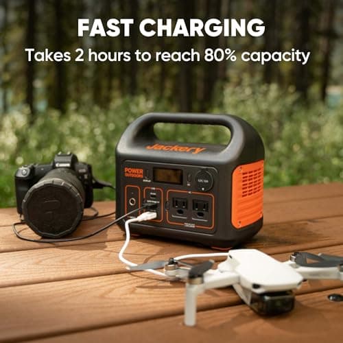 Jackery Portable Power Station Explorer 300, 293Wh Backup Lithium Battery, 110V/300W Pure Sine Wave AC Outlet, Solar Generator for Outdoors Camping Travel Hunting Blackout (Solar Panel Optional) — view 2