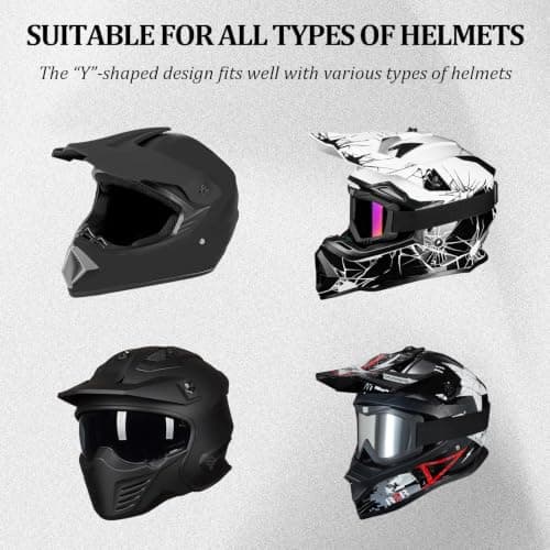 JYmusaecoin Helmet Mount for DJI Osmo Action 6 5 Pro 4 3, Insta360 Ace Pro 2/1 X5 X4 X3, GoPro Hero 13 12 11 10 9 8 Max, Motorcycle Chin Strap Attachment with Extension J Hook Mounting Accessories