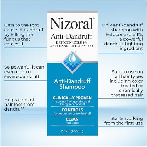 Nizoral Anti-Dandruff Shampoo with 1% Ketoconazole, Fresh Scent, 7 Fl Oz — view 3