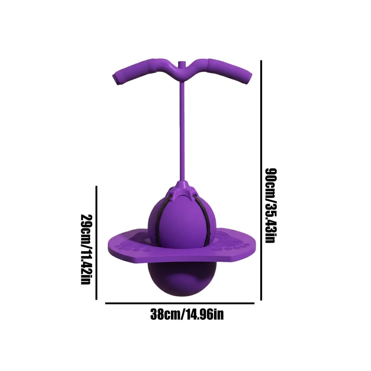 Balance Jumping Ball with Handles For Adults Improve Stability Controlled Bounce Smooth Movement Non-Slip Texture For Boys Girls Home Gym Workout Outdoor Indoor Living Room — view 5