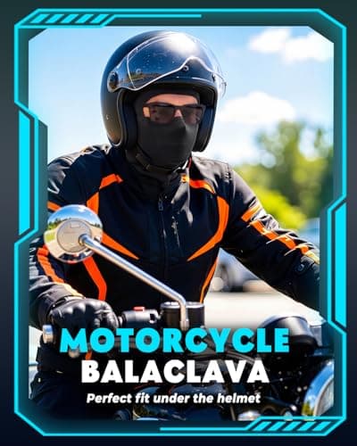 Cooling Balaclava Face Mask for Men Women, Summer Breathable Full Head Cover, Sun UV Protection for Motorcycle Work Cycling — view 2