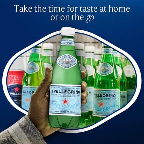 S.Pellegrino Sparkling Natural Mineral Water, Plastic Bottles, 16.9 Fl Oz (Pack of 12) — view 2