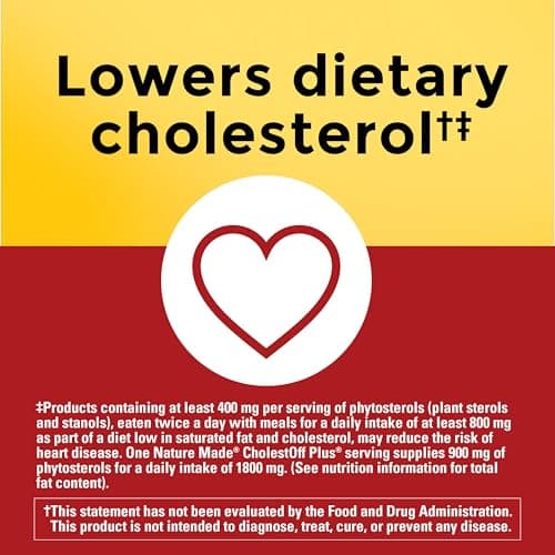 Nature Made CholestOff Plus, Dietary Supplement for Heart Health Support, 100 Softgels, 25 Day Supply — view 2