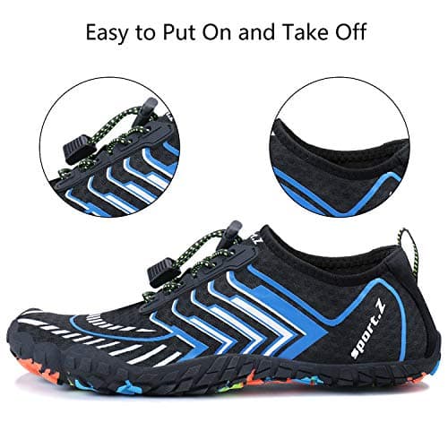 MAYZERO Water Shoes Men Women Quick Drying Swim Surf Beach Pool Shoes Wide Toe Hiking Barefoot Aqua Shoes — view 2