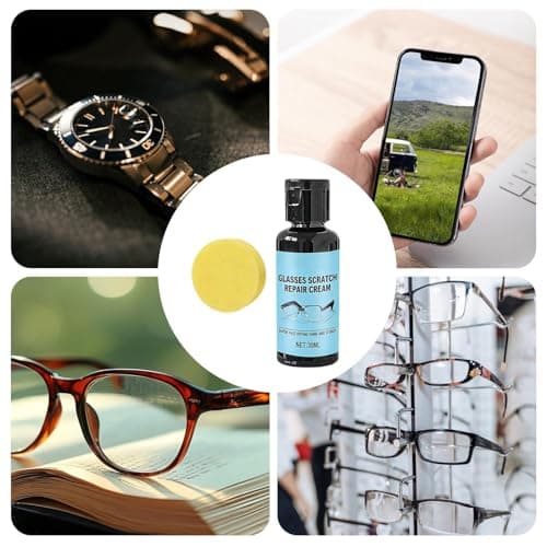 Scratch Remover for Eyeglasses - 30ml with Sponge Screen Repair Cream - Lens Scratch Remover for Eye Glasses | for Camera Screen Watch Phone Windshield Travel Daily — view 4