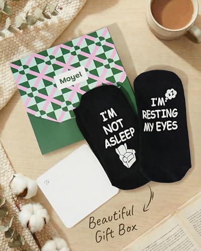 Moyel Funny Socks for Men Funky Novelty Fun Gifts for Men Dad Gifts from Daughter Grandpa Gifts Christmas Fathers Day Birthday Gifts for Him Dad Grandpa Husband Boyfriend