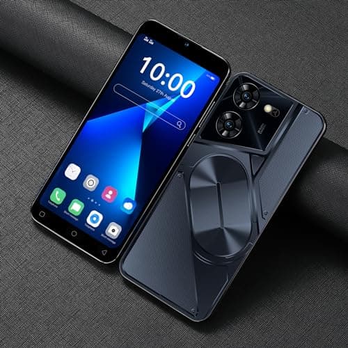 TryFirst Pova5Pro Unlocked Smartphone, 5.0 Inch HD Display, Dual SIM & Dual Camera, Quad Core Processor, 16GB ROM (Expandable to 128GB), WiFi Bluetooth FM Radio, Android Smartphone (Black) — view 2