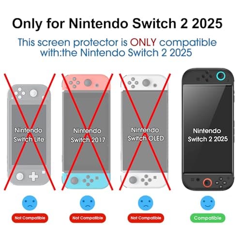amFilm Auto-Alignment OneTouch for Nintendo Switch 2 Screen Protector 2025